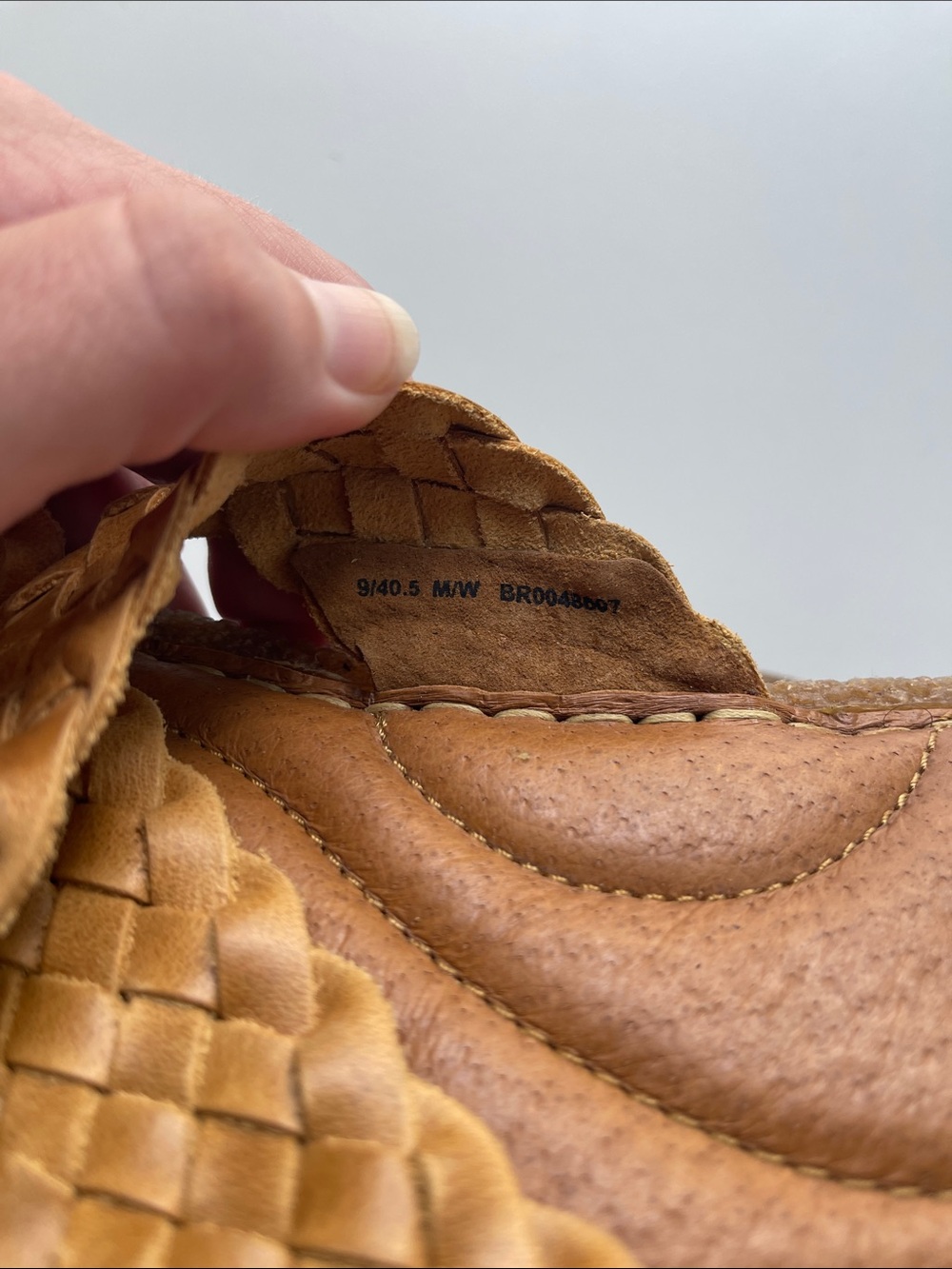 Born Woven Tan Cross-Strap Slide Sandals - Picture 3 of 3